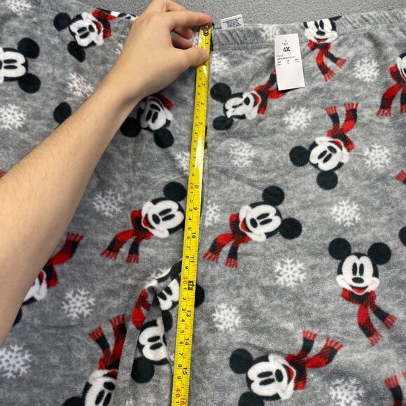 Disney Women's Size 4X Gray Fleece Mickey Mouse Printed Cozy Pajama Pants NWT - Picture 5 of 11